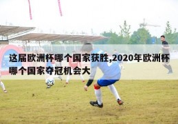 这届欧洲杯哪个国家获胜,2020年欧洲杯哪个国家夺冠机会大