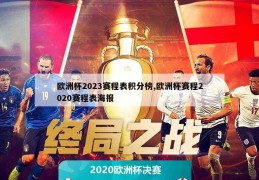 欧洲杯2023赛程表积分榜,欧洲杯赛程2020赛程表海报