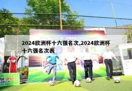 2024欧洲杯十六强名次,2024欧洲杯十六强名次表