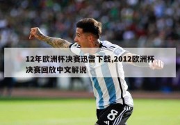 12年欧洲杯决赛迅雷下载,2012欧洲杯决赛回放中文解说