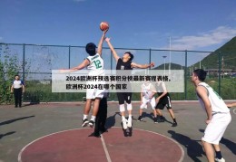 2024欧洲杯预选赛积分榜最新赛程表格,欧洲杯2024在哪个国家