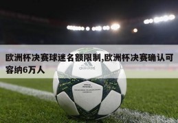 欧洲杯决赛球迷名额限制,欧洲杯决赛确认可容纳6万人